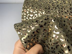 Isoli - guld leo foil på army meleret bund